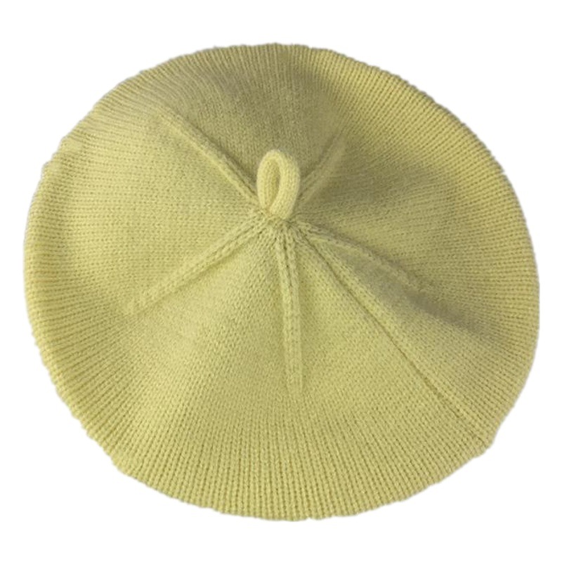 Children's Hat Korean Baby Knitted Painter's Hat Boys and Girls Baby Cute Solid Color Wool Hat Beret New