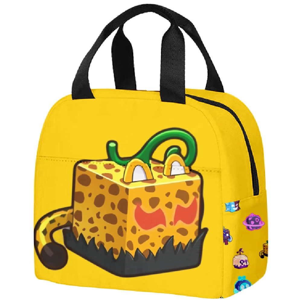 2024 Amazon Cross -border new BLOX FRUITS cartoon primary and secondary school student lunch bag children's ice bag