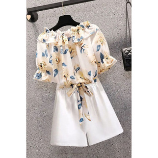 Single Piece/Set 2025 Summer Fat-Covering Belly Slimming Look Shorts Suit for Women, Fashionable Two-Piece Set for Fat-Covering and Slightly Fat