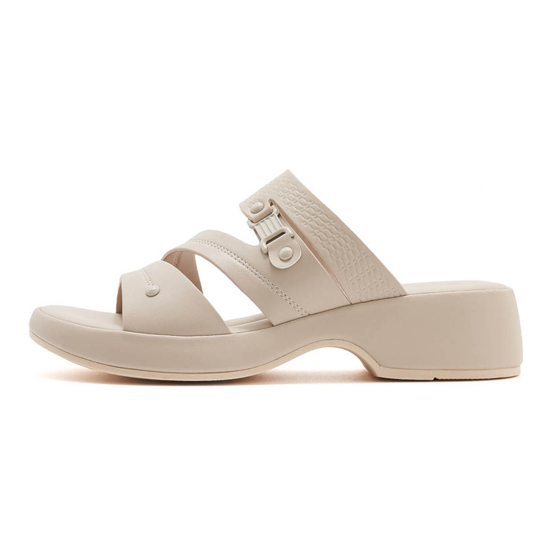 Dép sandal nữ quai chữ V đế xuồng đi biển chống trượt cỡ lớn V222-2 — Màu đen, Màu xanh lá, Màu mơ chi tiết 30