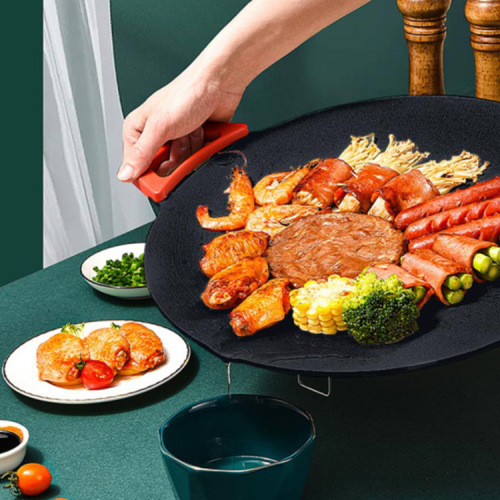 Dongdian Same Style Korean Electric Griddle Multifunctional Clam Stone Non-Stick Pan for Grilling, Iron Plate, Stir-frying, and BBQ