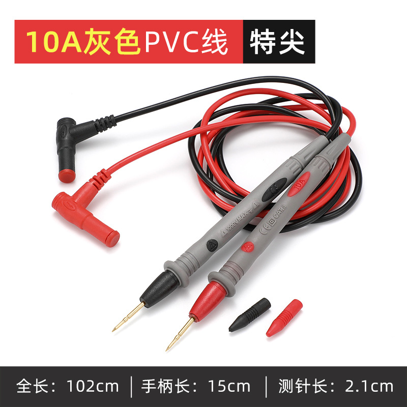 Pluma de reloj multímetro Accesorios universales Cable de silicona Lápiz de medición anticongelante y antiescaldado Lápiz de prueba 1000V/20A image 12