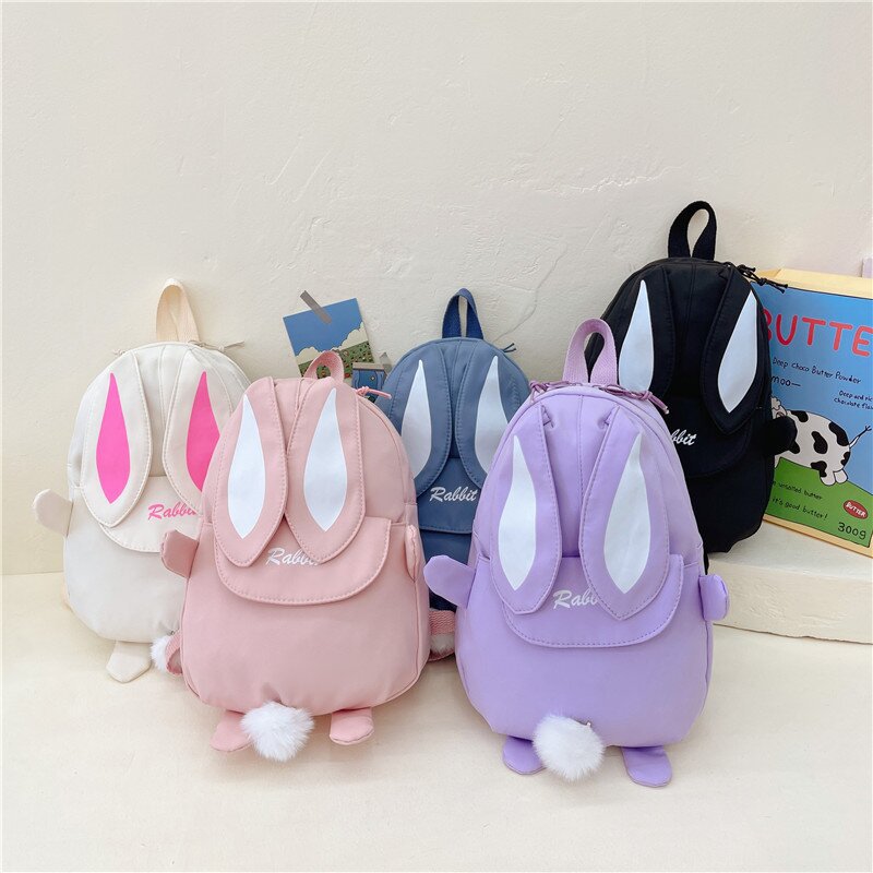 Children's Backpack New Fashion Casual Girls Kindergarten Travel Small School Bag Cartoon Cute Bunny Backpack