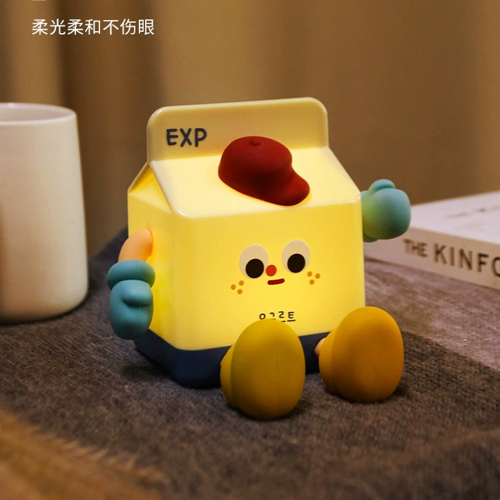 Cartoon night light for students, phone holder charging