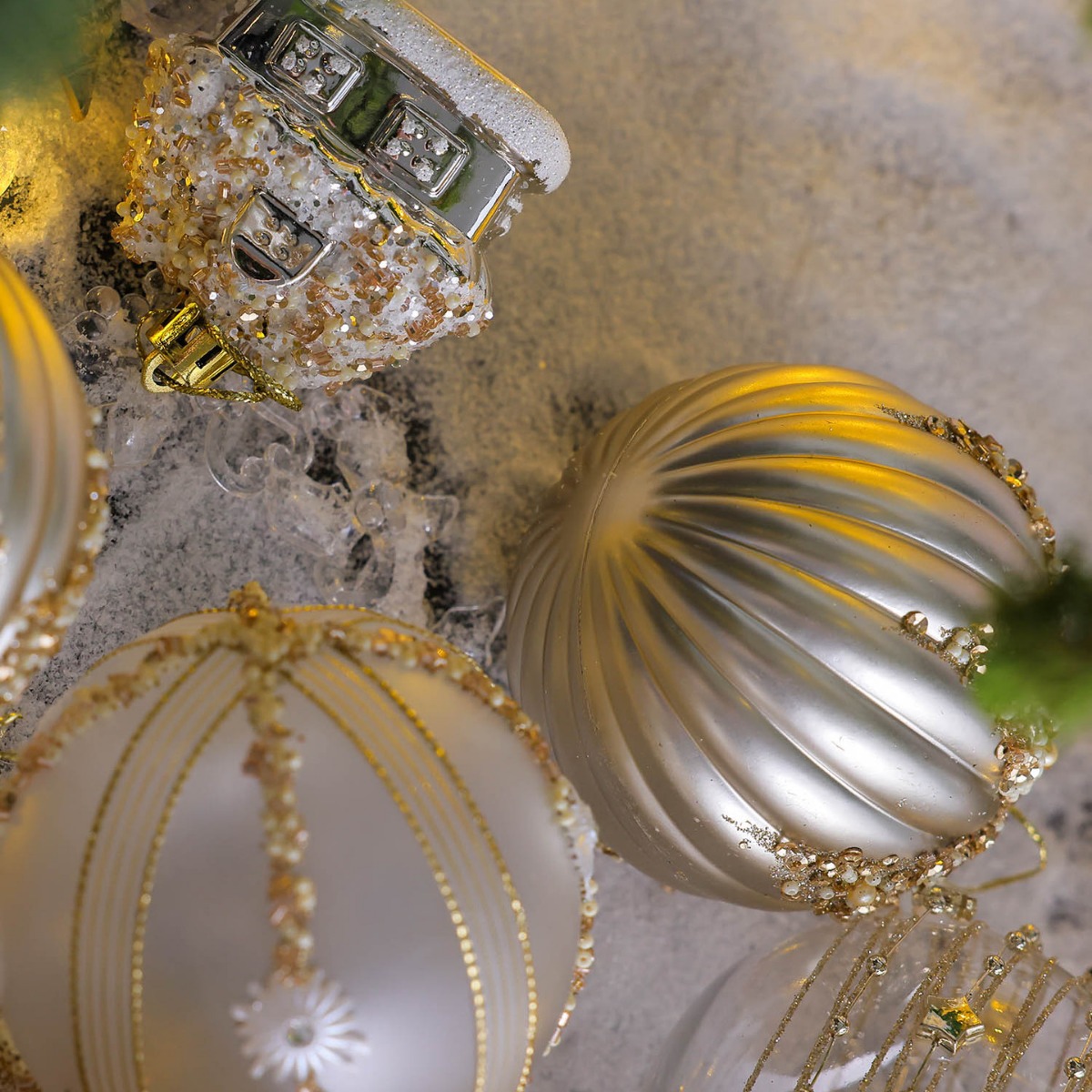 Nuevo americano ins BOLA DE Navidad Bola de lentejuelas bola pintada decoración del árbol de Navidad colgante decoración de la ventana de Navidad