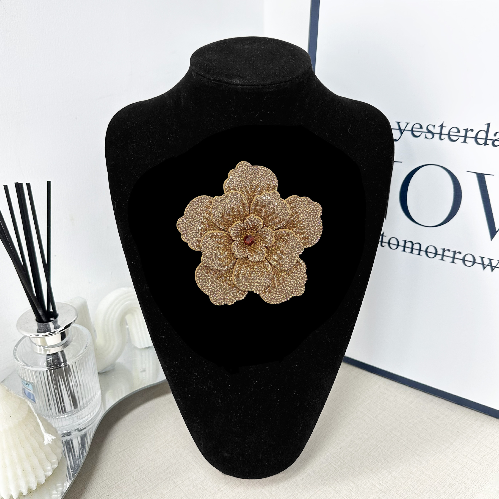 Flores tridimensionales de alta calidad diamante pectoral DIY materiales de decoración hecha a mano accesorios de sequilla ropa gorras accesorios de zapatos