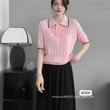 �̿�������֯����ʽ����POLO��Ůʿ�＾�¿�ײɫ����T�������Ů