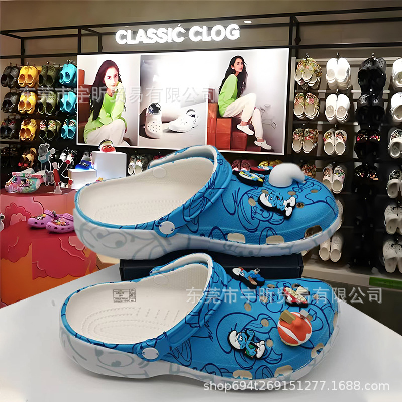 Sandalias de agujero de dibujos animados para niños