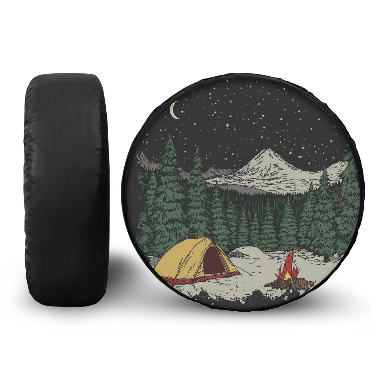 Laitu Keding Polynesian printed pattern car universal dustproof spare tire cover car decoration auto parts