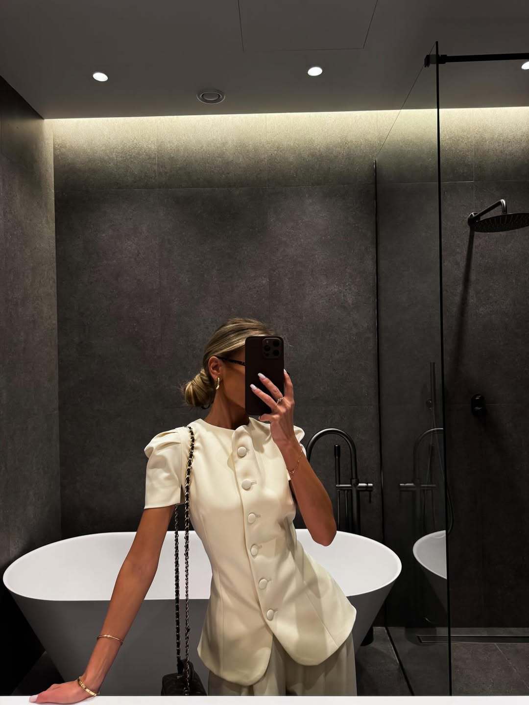 Elegant Women's Two-Piece Set: Blazer Style Jacket With High-Waisted Wide-Leg Trousers, Trendy Suit Outfit_ecoleips.com