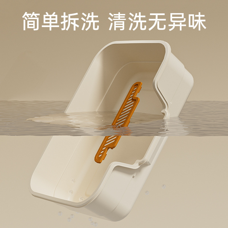 多功能超大号猫砂盆防溅高围栏猫砂盆半封闭式猫咪厕所易清洗厂家|undefined