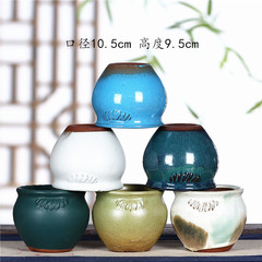 Yixing Purple Clay Flower Pot Rustic Terracotta Succulent Small Ceramic Pot Glossy Finish Succulent Home Plant Balcony Mini Flower Pot