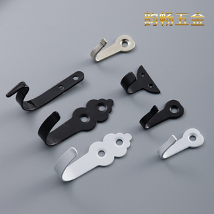 Yun Chang 40*16mm love Hook Black single hook door hook thick hook small clothes hook white clothes hook wholesale