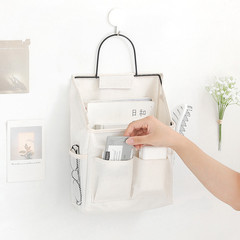 Manufacturer's fabric storage pouch, wall-mounted hanging bag, dormitory wall storage bag, door behind the magic hanging storage bag