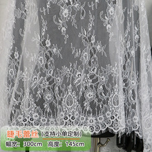 300cm法式现货裙子辅料花边定位锦纶连衣裙镂空无弹睫毛蕾丝面料