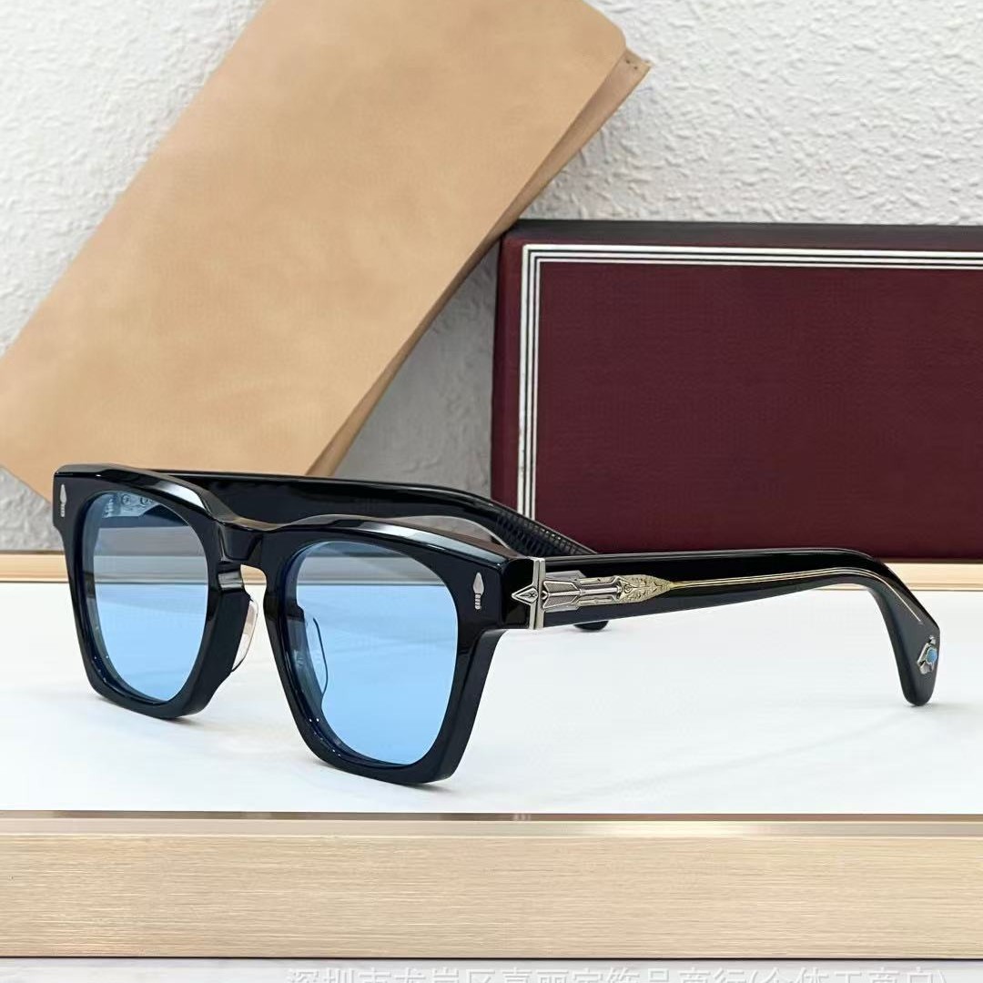 fashionable square sunglasses handmade emerald for men and women