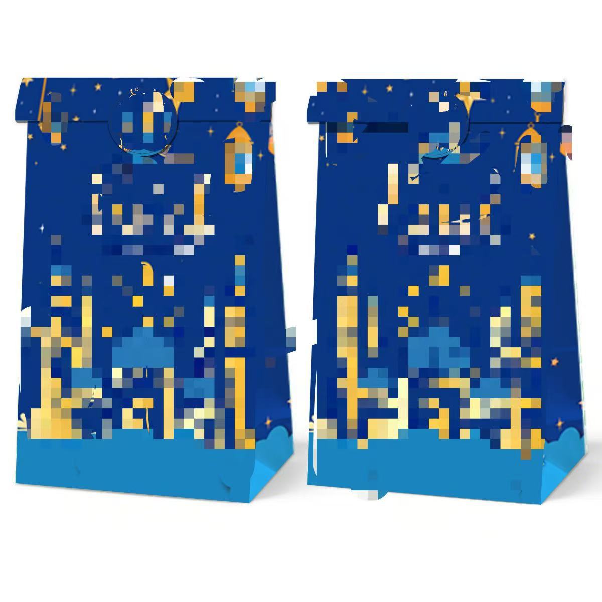 New Moon Festival Gift Bag Castle Printed Candy Portable Paper Bag Holiday Party Souvenir Gift Hand Bag