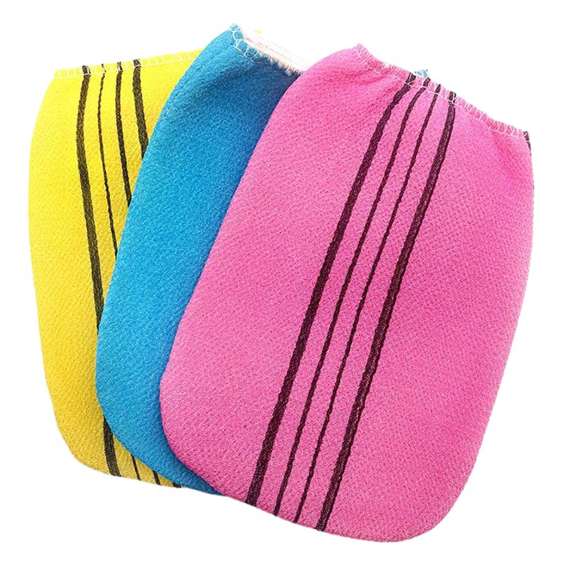 Toalla exfoliante coreana estilo abuela, guante de baño suave de doble cara, proveedor mayorista