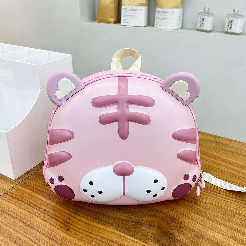 Nueva moda jardín de infantes mochila material EVA tigre de dibujos animados mochila de hombro para niños mochila de viaje casual para niños