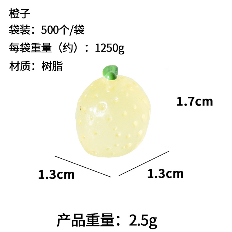 Fruit fresa modelo de uva simulación mini mini comida en miniatura resina luminosa bricolaje hecho a mano decoración de vegetales adornos