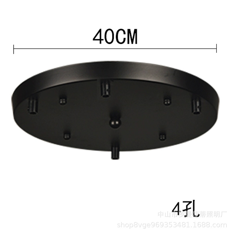 Disco largo, disco, caja de ventosa, accesorios, oro negro, candelabro de restaurante de tres cabezas y cuatro cabezas, lámparas de iluminación especiales, hardware