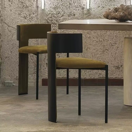 Italian Minimalist Designer Dining Chair, Modern Simple Home Office Desk Back Chair, Hotel Model Room High-End Dining Chair