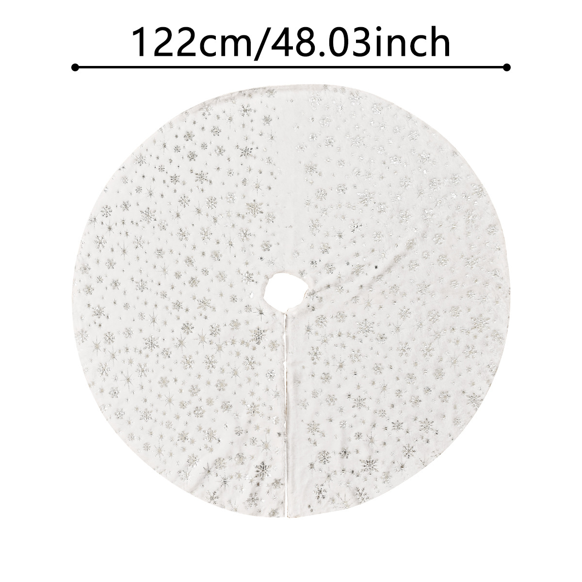 Navidad transfronteriza plata escaldada decoración de falda de árbol de Navidad europea y americana decoración de árbol de Navidad fuente de fábrica al por mayor