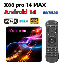 X88 PRO 14 MAX RK3528�ĺ�˫Ƶwifi6��׿14 8K�������粥����
