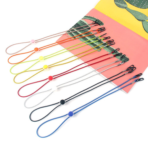 New Elastic Insert Color Necklace Neckband Hat Windproof Rope Eyeglass Cord 