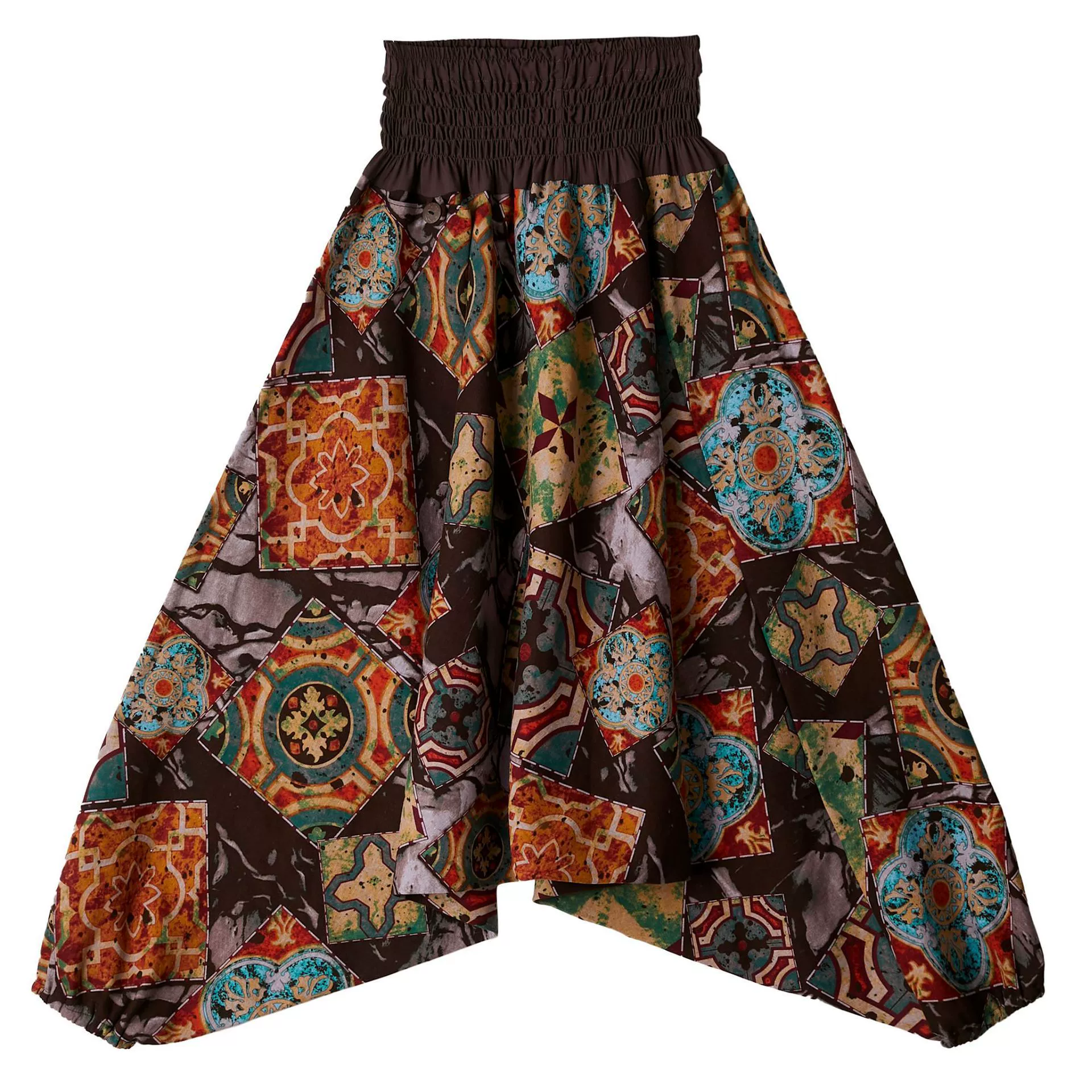 麻凡布衣 Весна винтажные брюки для отдыха, фонарик, oversize