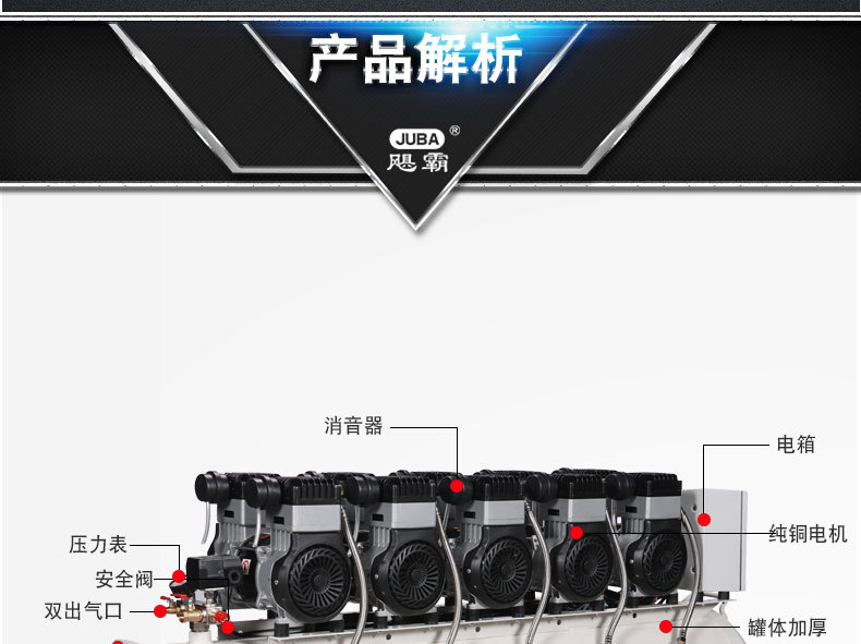Hurricane Air Compressor Melt-Blown Cloth Machine Mask Machine Supporting Industrial-Grade Silent 380V Air Pump Compressor