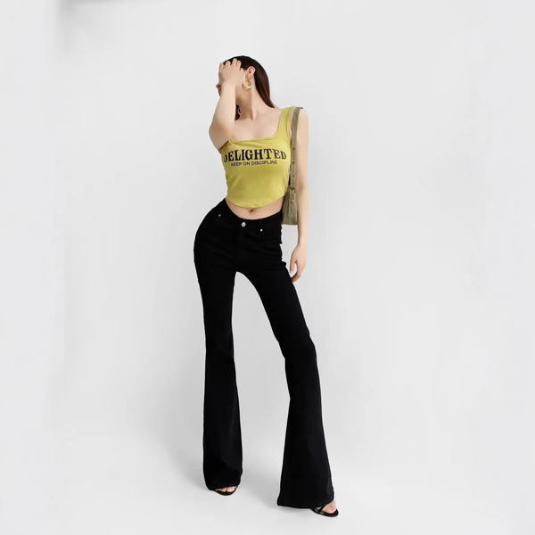 Brand sexy retro elastic jeans