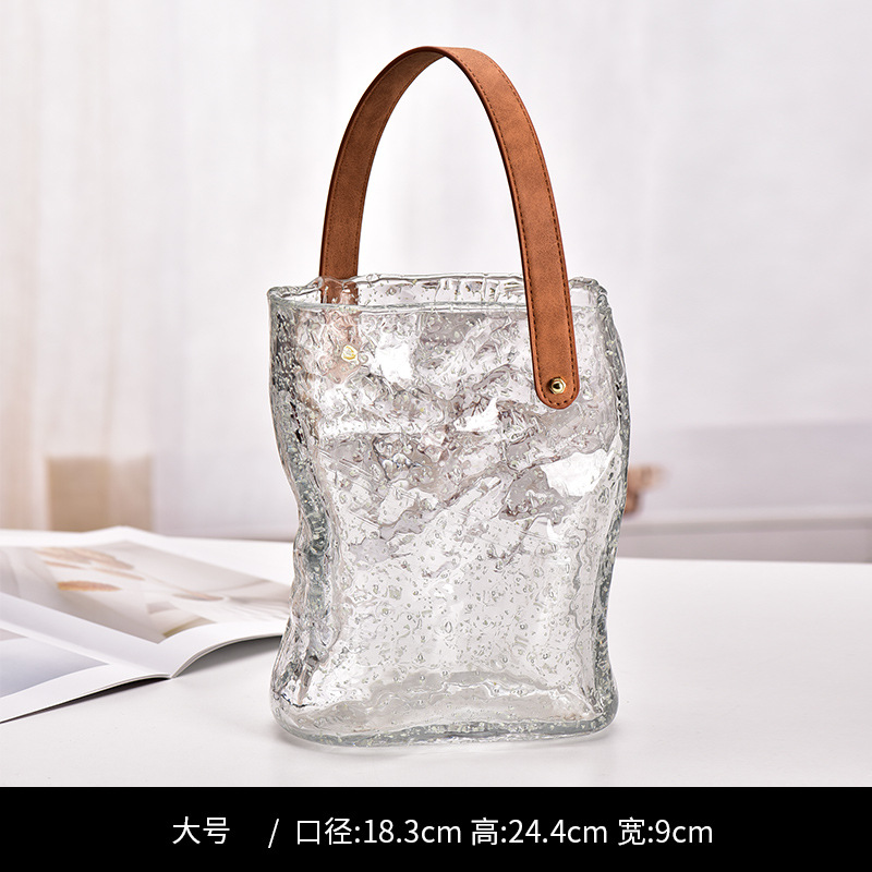 야광 주름 핸드백 야광 대형
