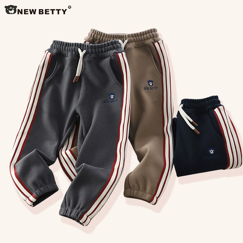 Demi-season children's warm windproof comfortable trousers for leisure, for teenagers