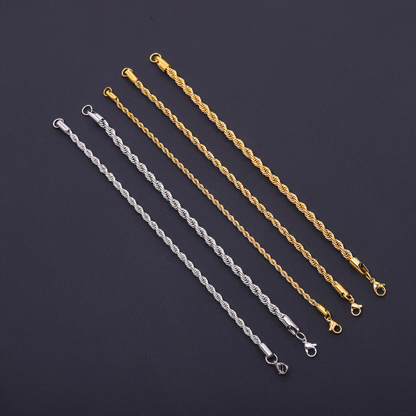 bracelet stainless steel with pigtail