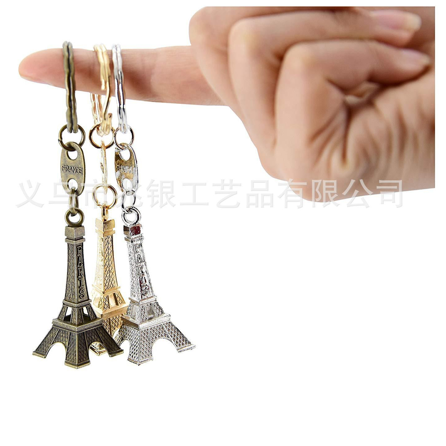Francia Torre Eiffel llavero metal París Torre cadena Taobao actividad regalo promoción