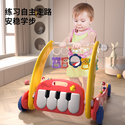 The same type of baby walker, multi-function pedal, baby toy, fitness stand, two-in-one stroller toy