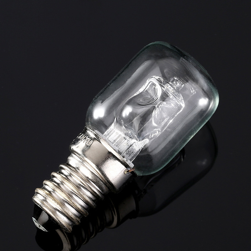 Oven Pizza Oven Lighting Yellow Light Quartz Tungsten Halogen Bulb E14 Screw Base 25W High Temperature Resistant 500 Degrees Halogen Super Bright