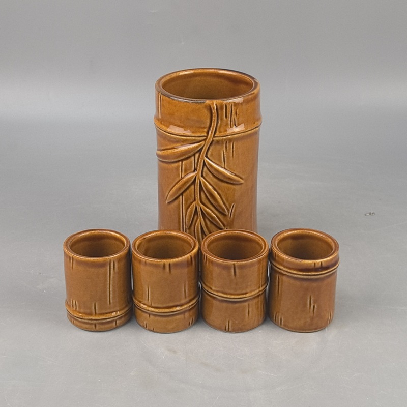 Taza de bar TikiMug transfronteriza Taza de bambú grande de cerámica Taza de cóctel pequeña Mermaid Ticki