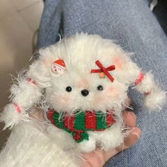 ネットレッドかわいいinsツイスト子犬長毛鳳ダウンdiy材料バッグぬいぐるみ祭り手作りプレゼント