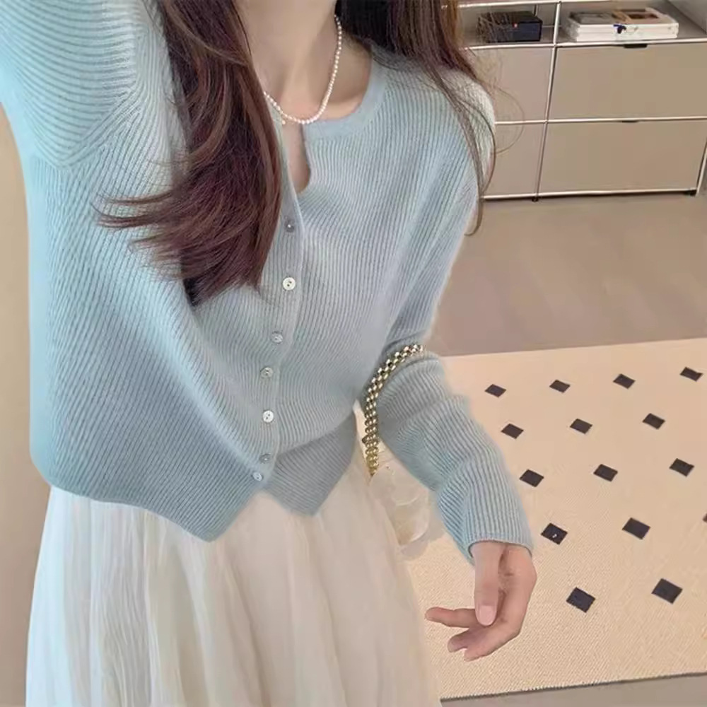 Blue autumn cardigan