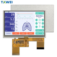 5寸800*480定制电容触摸IPS工控监视监护仪车载内窥镜液晶显示屏