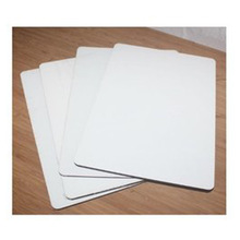 2024 跨境热卖热转印纯白铝板带圆角20x25cm 空白热升华铝空白板