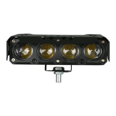 Motorcycle headlights, headlights Vehicles, Strong Light with Lens, Suitable - 4-beads-low-beam-yellow-high-beam-white