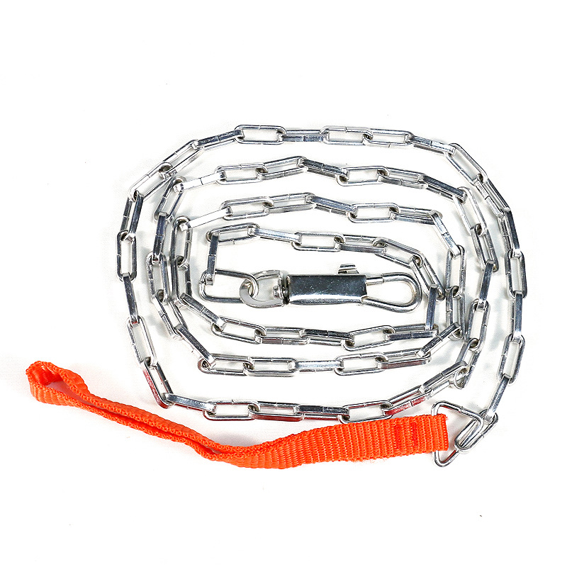 狗链条型犬牵引绳宠物链配套用品P链项圈厂家批发承重金属狗链条