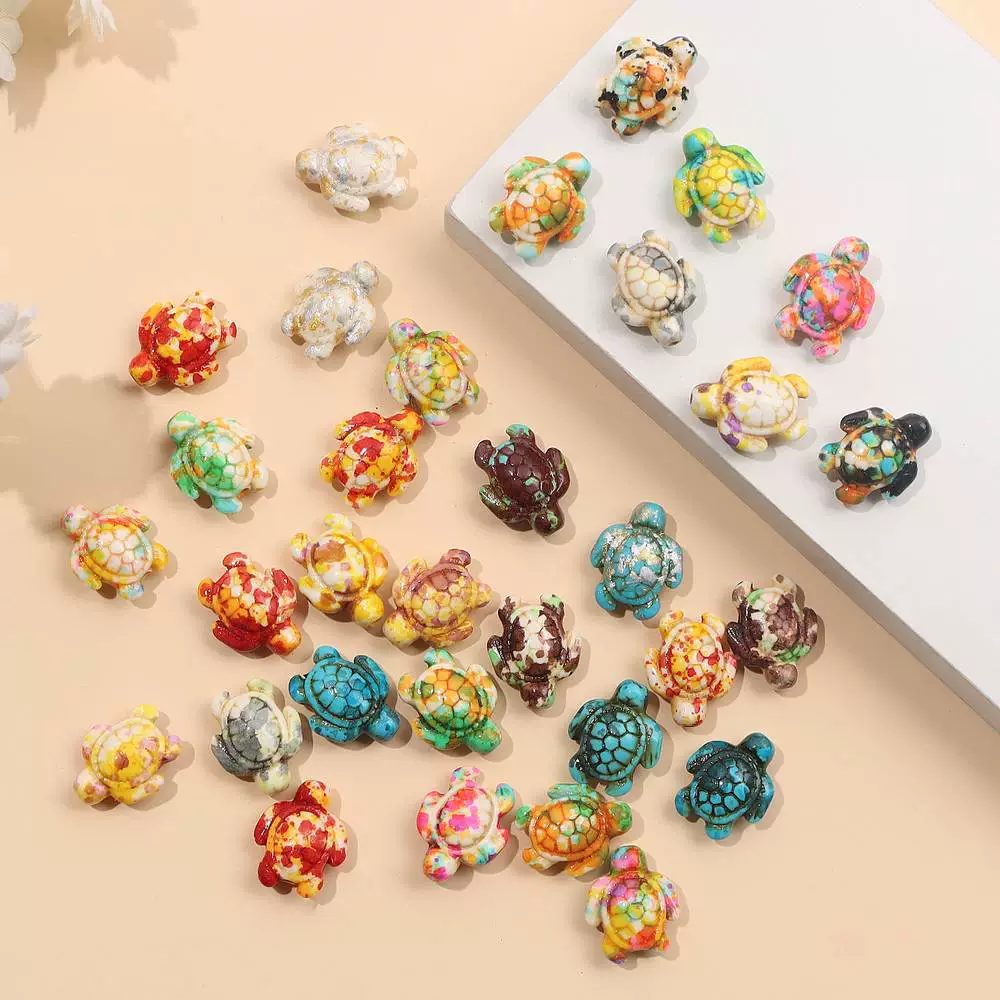 Искусственная сосновая черепаха в форме бисера браслет ожерелье серьги брелок ювелирные аксессуары декоративные бусы