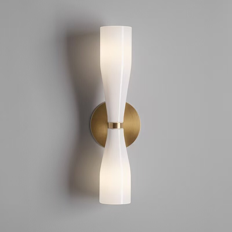 Designer French-Style Minimalist All-Copper Wall Lamp, Light Luxury and Simple Design for Living Room Background Wall, Hallway, Staircase, Bedroom, and Bedside Lamp