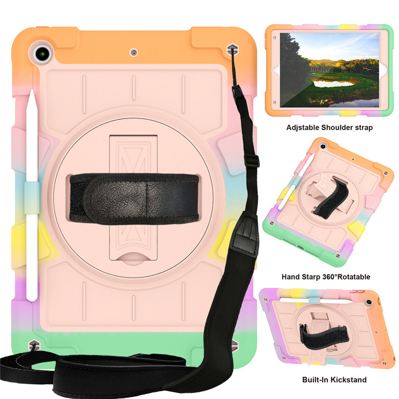 Suitable for Air11 Rotating Shell Anti-Fall Cover Ipad10 Tablet Armor Hand Strap Type 10.9 Stand Protective Cover