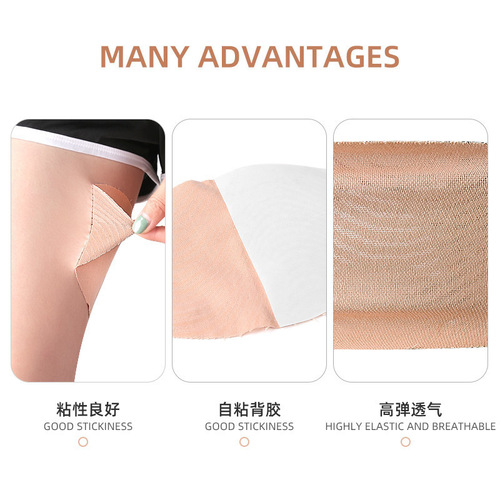 Inner Thigh Friction Prevention Patch Invisible Sports Anti-Friction Thigh Patch High Elastic Fitness Leg Protection Fat Prevent Friction Roll Q