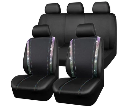 Temu Meike Duo Russia – Universal seat cover - colored-diamonds-2-piece-set-single-seat